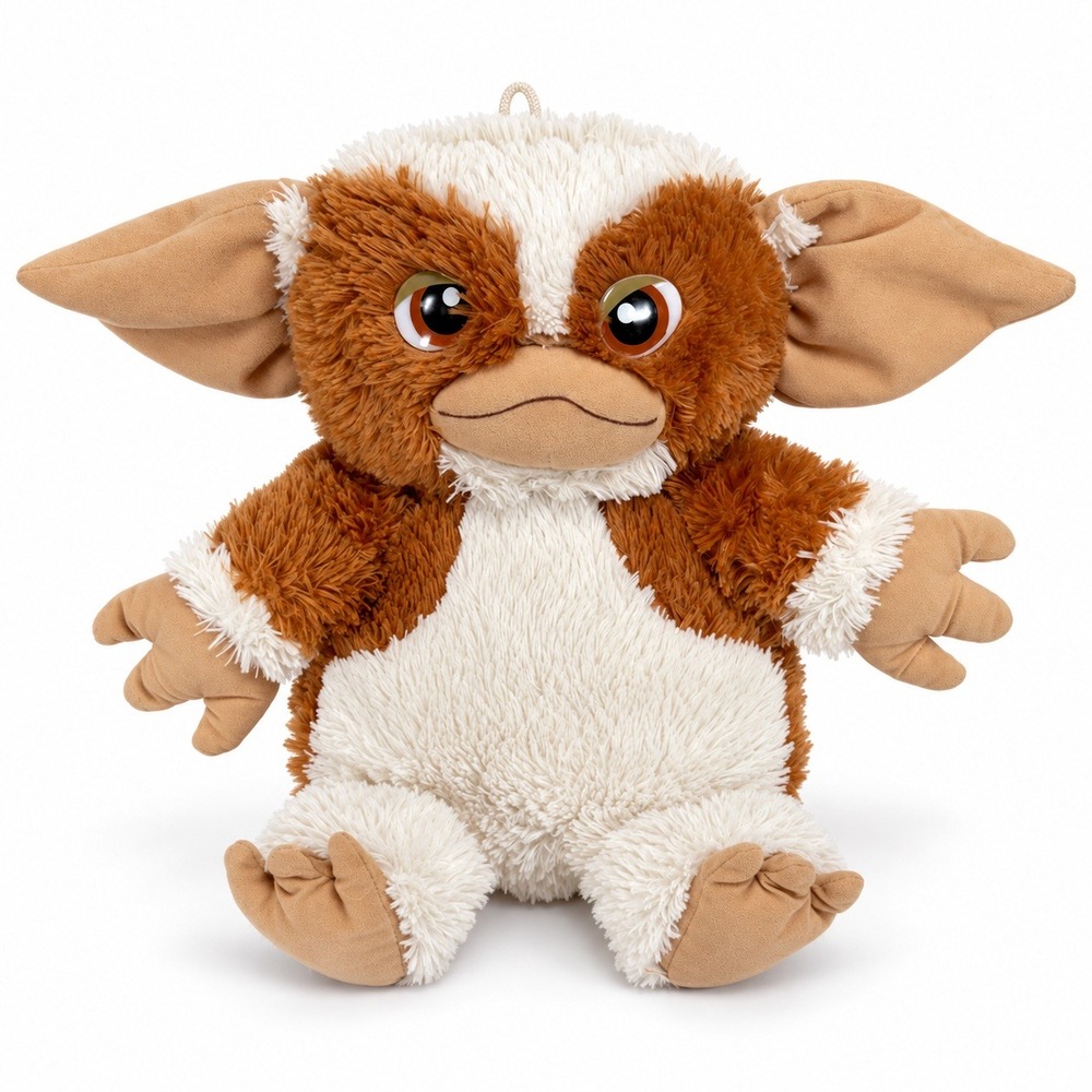 Toy Factory 15" Gremlins Gizmo Mogwai Brown White Fuzzy Plush Stuffed Animal 21